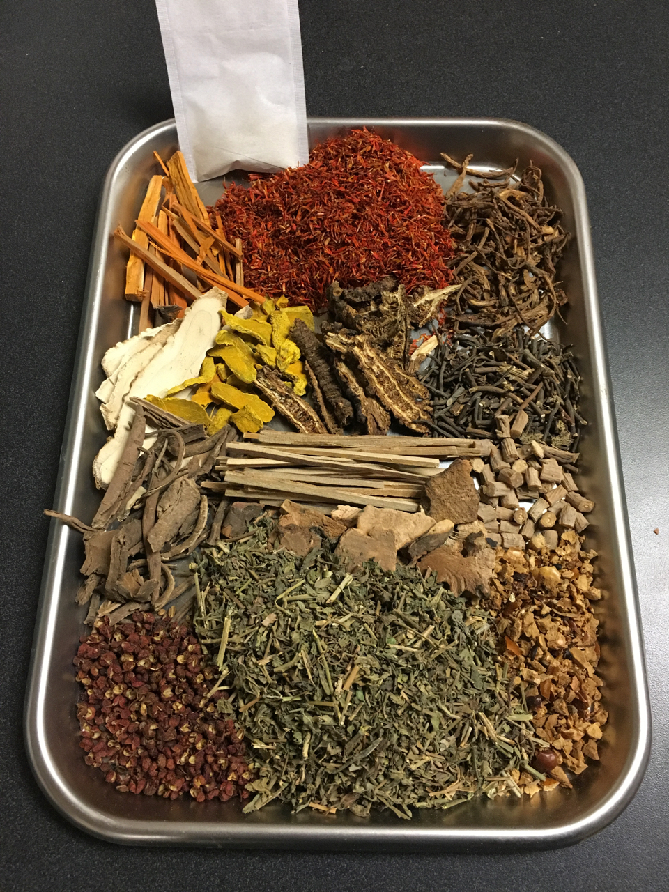 The herbs that make up San Huang San — a Traditional Chinese Medicine formula